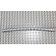 Lego trubka (trubička) žebrovaná průměr 7mm délka 19L, světle šedá lesklá (78c19 PEARL LIGHT GRAY)